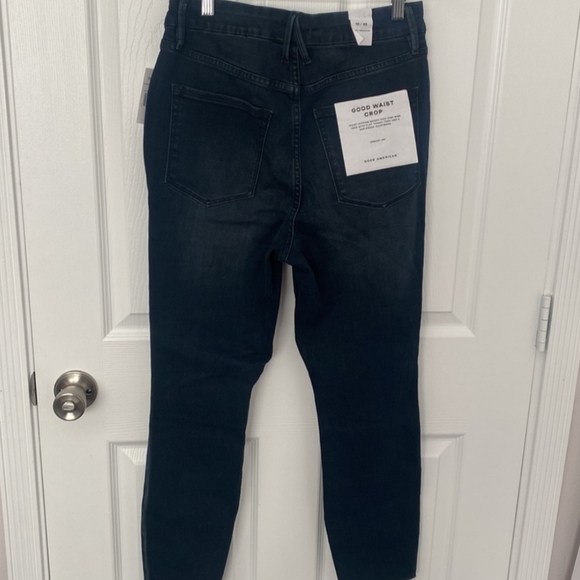 NWT Good American  Waist Crop Raw Hem - Picture 4 of 7